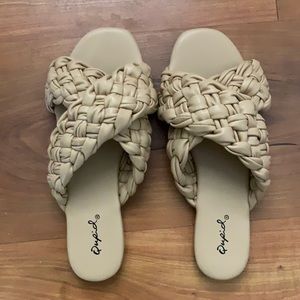 Nude Braided Sandals